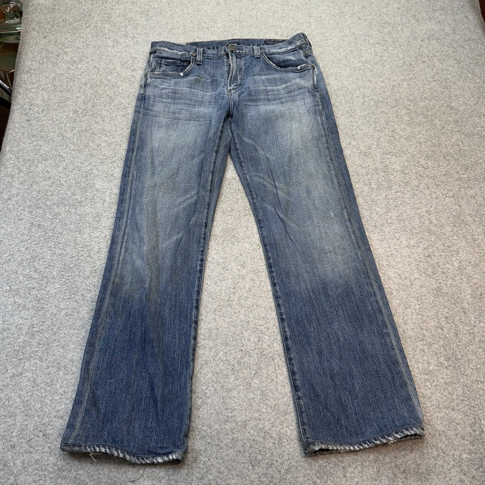 Citizens of Humanity Men's Sid Straight Leg Jeans Blue Denim Made in USA 32x29